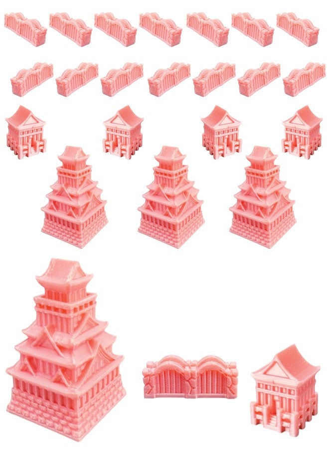 BKPrint3D Custom Civilizations for Catan Board Game | Replacement Player Sets | Settlers Pieces | Base Cities Settlements Roads | 3D Printed | (Japan Base Set) - Image 1